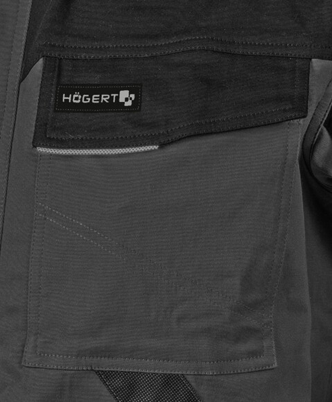 Робоча куртка HOEGERT EDGAR II темно-сіра, L (HT5K284-2-L) фото 3