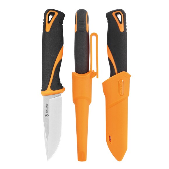 Нож Ganzo G807OR, оранжевый с ножнами изображение 4