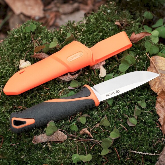 Нож Ganzo G807OR, оранжевый с ножнами изображение 8