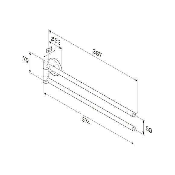 Вешалка для полотенец AM.PM X-Joy (A85A32600) изображение 8