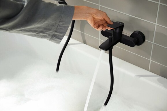 Смеситель для ванны HANSGROHE Rebris E, черный матовый (72450670) изображение 3