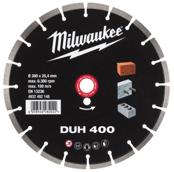 Алмазный диск Milwaukee DUH 400 мм (4932492146)