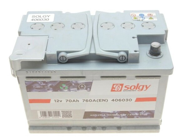 Акумулятор Solgy 6 CT-70-R (406030) фото 2