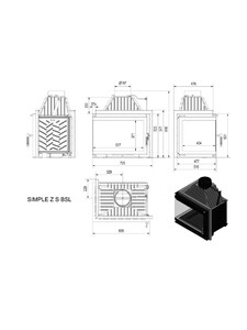 Каминная топка Kratki SIMPLE Z/S 16 (SIMPLE/Z/S/L/BS) изображение 2