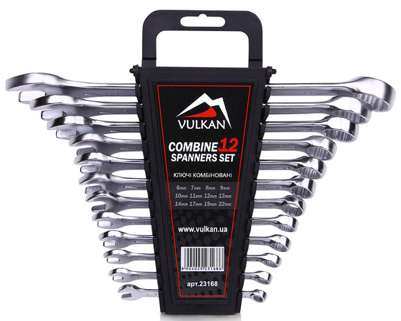 Набір ключів комбінованих Vulkan VLK PC12 (23168)