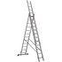 Трехсекционная алюминиевая лестница VIRASTAR 3x12 ступеней (TS205)