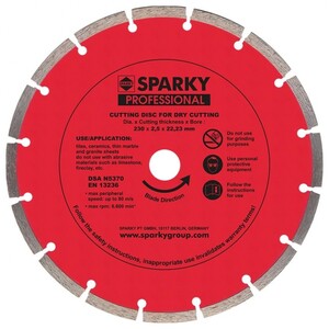 Алмазный диск Sparky 230х2.5x22,23 мм (20009540200)