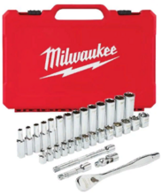 Набор метрических и дюймовых головок Milwaukee 32 шт (4932464945)