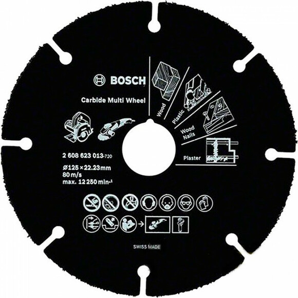 Круг отрезной Bosch по дереву для УШМ 125 мм (2608623013)
