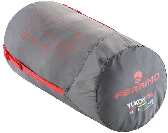 Спальный мешок Ferrino Yukon Pro Lady/0°C Scarlet Red/Grey Left (86367IAA) (928108) изображение 3