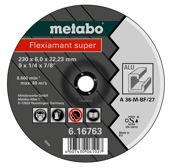 Круг зачисний Metabo Fleхiamant Super A 36-M 115х6х22.2 мм (616748000)