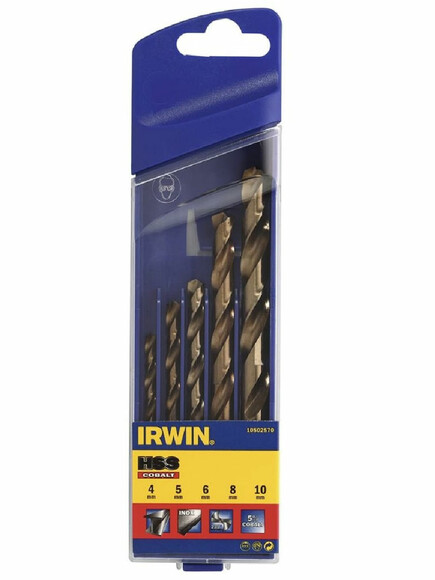 Набір свердел по металу Irwin HSS Cobalt 5 шт (10502570)