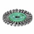 Щетка Lessmann дисковая 150х14.0х22.2мм скрученная жгутами стальная проволока 0.35мм 12500 об/хв (474111)