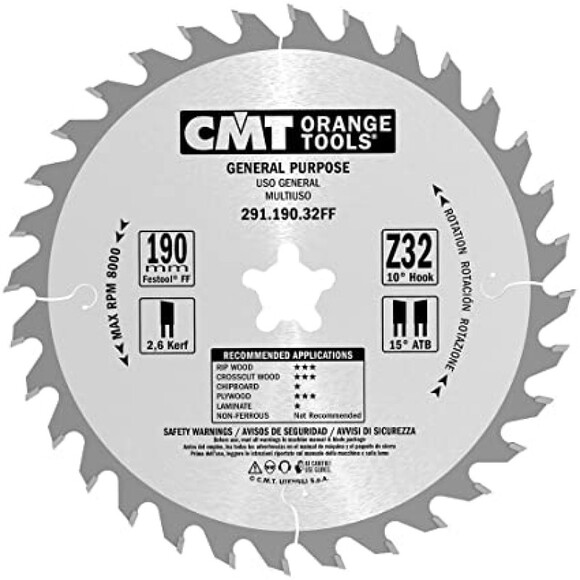Пиляльний диск CMT 291.190.32FF