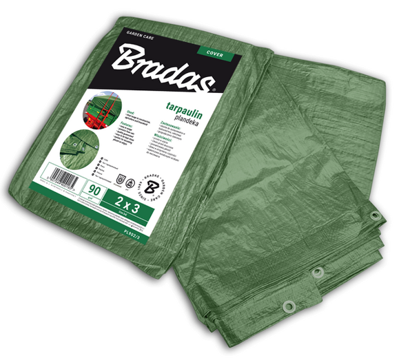 Тент посилений Bradas GREEN 90 г/м² 10x12м (PL9010/12)