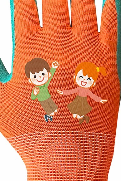 Перчатки рабочие детские Neo Tools р.4, оранжевый (97-644-4) изображение 4