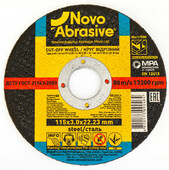 Диск отрезной по металлу NovoAbrasive Profi 41 14А, 115х3x22.23 мм (WM11530)