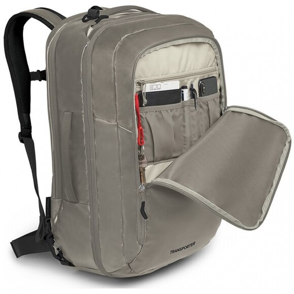 Сумка-рюкзак Osprey Transporter Carry On Bag 44 л, O/S (tan concrete) (009.3655) фото 5