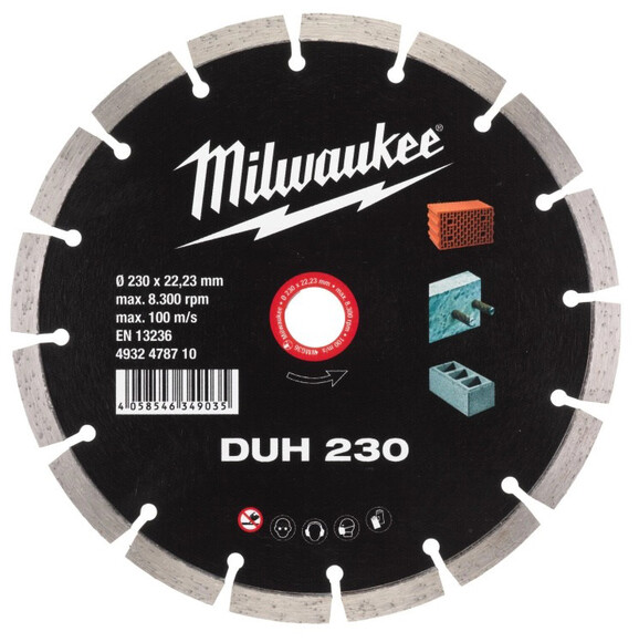 Алмазний диск Milwaukee DUH 230 мм (4932478710)