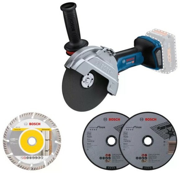 Аккумуляторная угловая шлифмашина Bosch GWS 18V-180 Professional (06019H6L01) (без АКБ и ЗУ) изображение 2