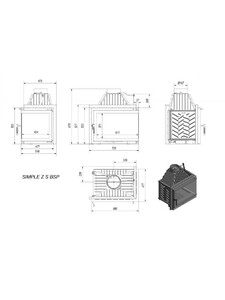 Каминная топка Kratki SIMPLE Z/S 16 (SIMPLE/Z/S/P/BS) изображение 6