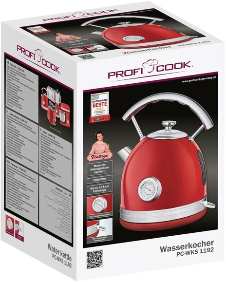 Электрочайник Proficook PC-WKS 1192 Red изображение 2