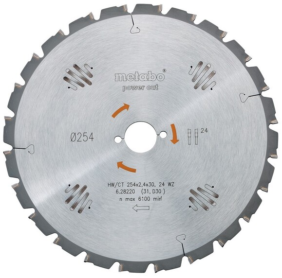 Пильный диск Metabo 230х2,6х30мм,НМ,FZ/FA=18 (628010000)