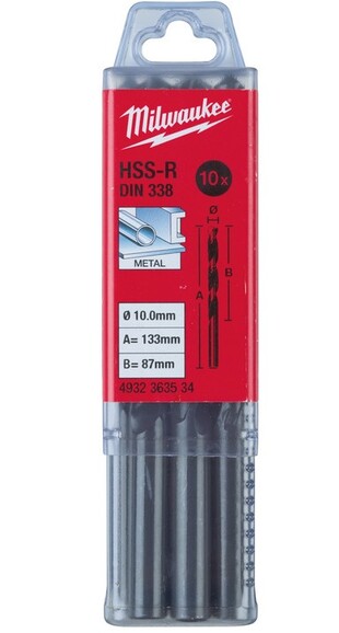 Сверло по металлу Milwaukee HSS-R DIN338, 7,5Х109 мм (4932363509_1)