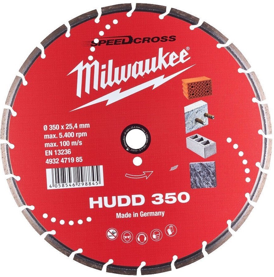 

Диск алмазный Milwaukee Speedcross HUDD 350 (4932471985)