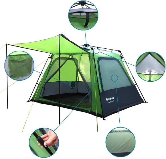 Палатка KingCamp Camp King (KT3096) Green изображение 3