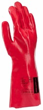Рукавички мод.RAY,бавовна з ПВХ покриттям,червоного кольору, довж.35см,р.10 ARDON 50896