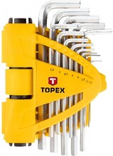 Ключи шестигранные, 13 шт. TOPEX (35D970)