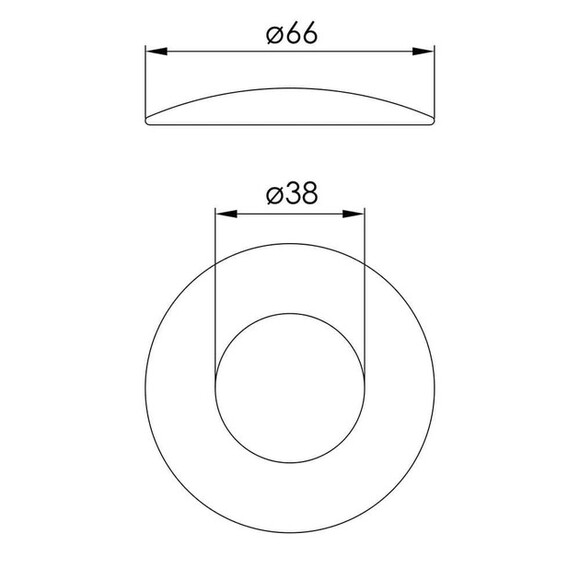 Накладка керамическая на сифон для умывальника DiMARCO (matt antracite) (DM2F000MA) изображение 2