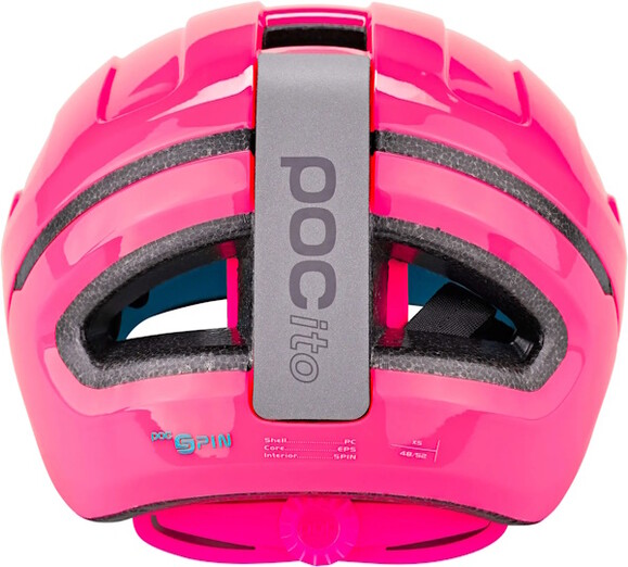 Шлем велосипедный POC Pocito Omne SPIN, Fluorescent Pink, XS (PC 107269085XSM1) изображение 4