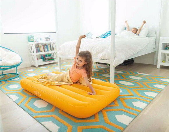 Детский надувной матрас Intex Cozy Kidz, 88x157x18 см, оранжевый (66803-1) изображение 2