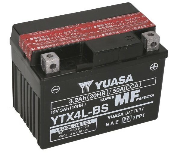 

Мото аккумулятор Yuasa (YTX4L-BS)