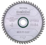 Пильний диск Metabo MultiCutProf 165x20 54FZ/TZ 5 град. (628293000)