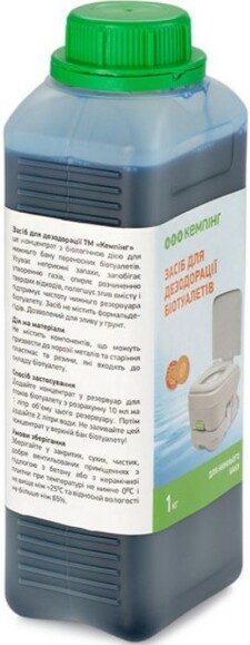 Засіб для дезодорації біотуалетів (для нижнього бака) 1 л Кемпінг (4823082702190) фото 2