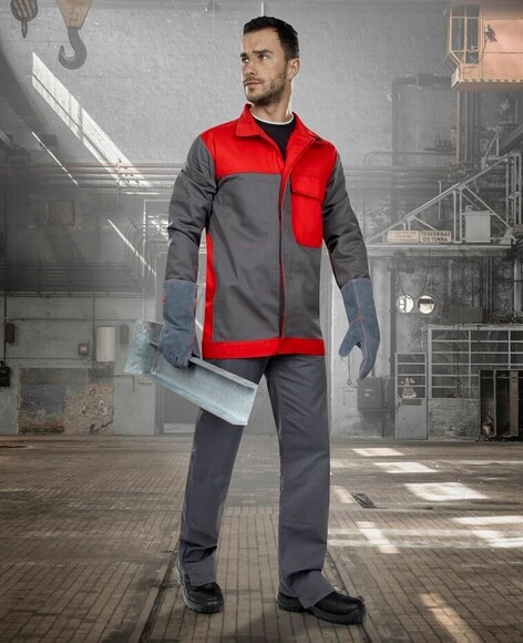 Куртка робоча для зварювальника Ardon Metthew 01 червона з сірим р.62 (55967) фото 2