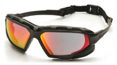 Защитные очки Pyramex Highlander-PLUS Sky Red Mirror Anti-Fog зеркальные красные (2ХАИЛ-92П)
