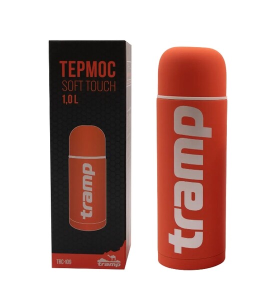 Термос Tramp Soft Touch 1.2 л, помаранчевий (UTRC-110-orange) фото 2