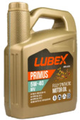 Моторное масло LUBEX PRIMUS MV 5W40, 5 л (61782)