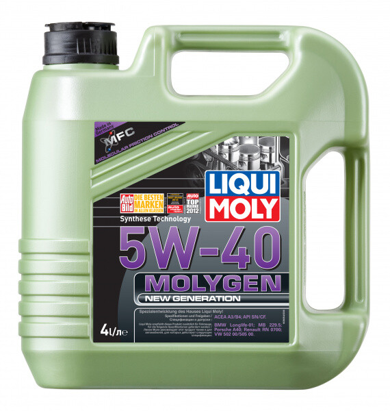 

Моторное масло LIQUI MOLY Molygen New Generation 5W-40, 4 л (8578)