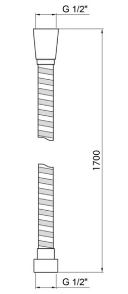 Шланг для душа Ibergrif M20103, 170 см (M20103) изображение 2