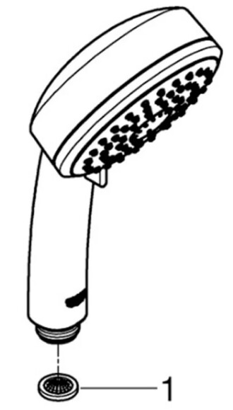 Лейка для ручного душа Grohe Vitalio Comfort 100 (26397000) (CV030541) изображение 3
