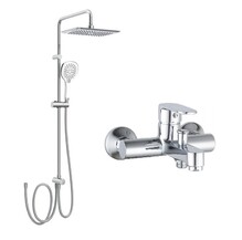 Змішувач для ванни Imprese Lesna з душовою системою Bila Desne, хром (SET20230902)