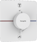 Термостат Hansgrohe ShowerSelect Comfort Q 15583700 для 2-х потребителей, скрытый монтаж, белый  матовый