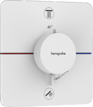Термостат Hansgrohe ShowerSelect Comfort Q 15583700 для 2-х споживачів, прихований монтаж, білий матовий