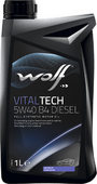 Моторное масло WOLF VITALTECH 5W-40 B4 DIESEL, 1 л (8333903)