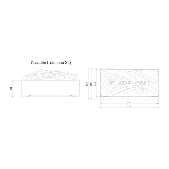 Электрокамин паровой Dimplex Opti-Myst Cassette L (CASL) изображение 6